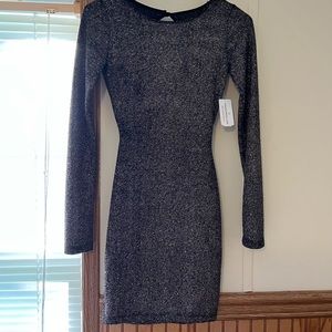 WINDSOR glitter black and gold New Years event party celebration dress